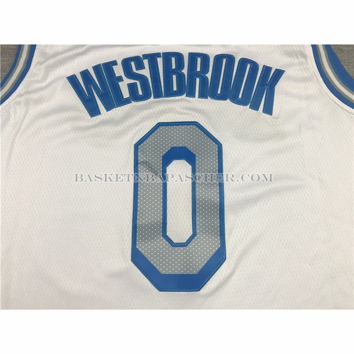 Maillot Los Angeles Lakers Russell Westbrook NO 0 Ville 2020-21 Blanc